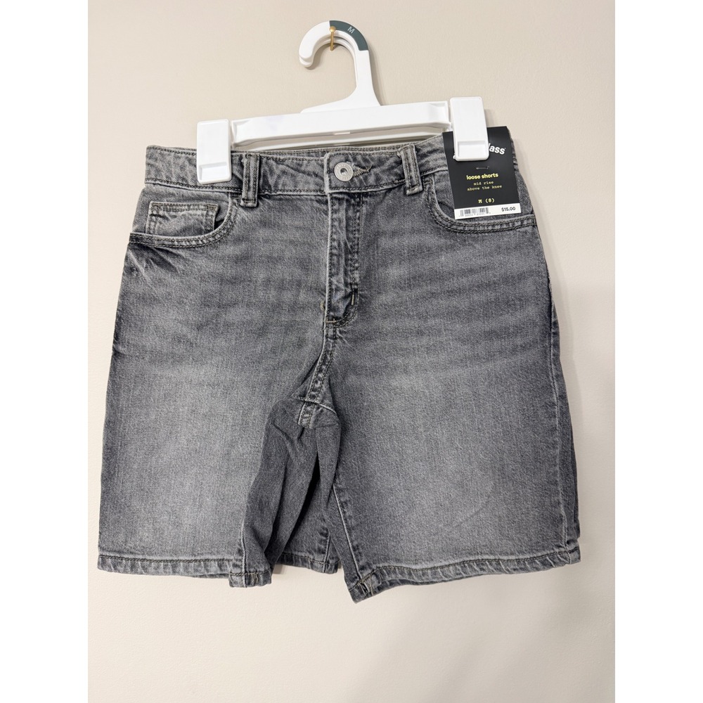 Art‎ Class Loose Denim Shorts Boys Size M 8 Gray Mid Rise Above Knee NWT